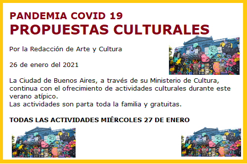 PROPUESTAS CULTURALES